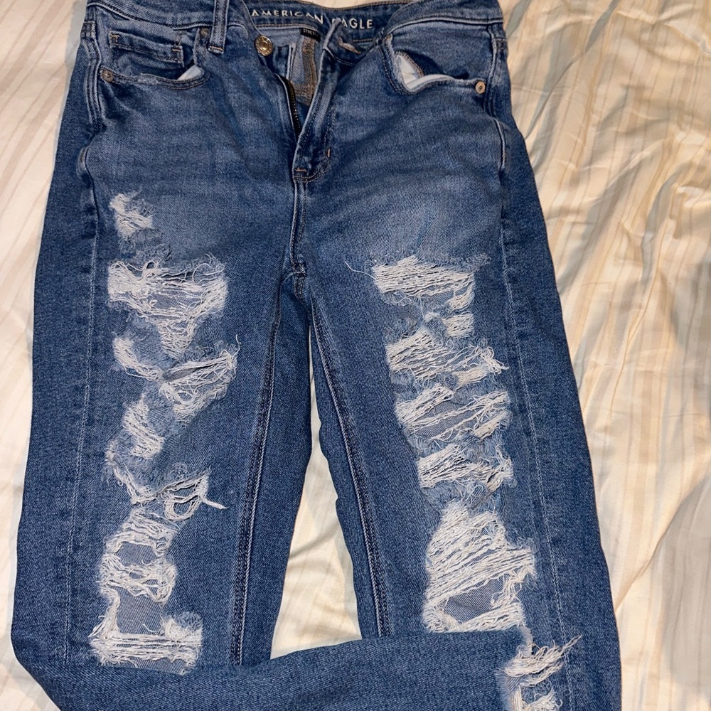 American eagle stretch mom jeans